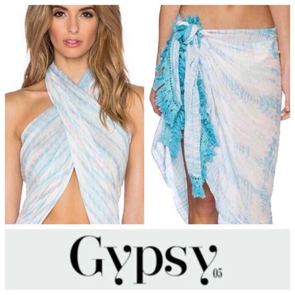 NWT Scarf/Sarong in Turquoise Melon by Gypsy 05 - Picture 1 of 12